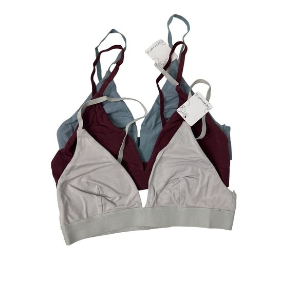 Anemone Bundle Set Of 3 Triangle Bralettes - Picture 1 of 4